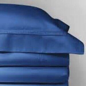 Set of 2 Yves Delorme Triomphe King Pillow Shams in Saphir